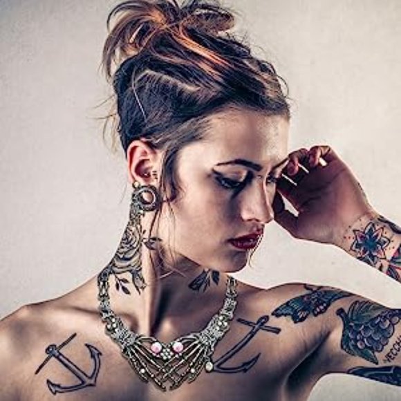 Halloween Punk Necklace Earrings Set - Picture 2 of 2